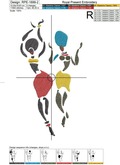 African Women Dancing embroidery design - 7 sizes