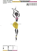 African dancers Machine Embroidery Designs