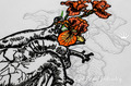 Anatomical Heart with irises Machine Embroidery Design - 7 sizes