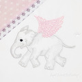 Angel Baby Elephant Embroidery Design - 5 sizes