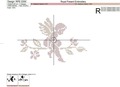 Angel on a branch Cross-stitch Machine Embroidery Design - 2 sizes