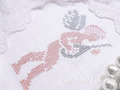Angel with Lute Cross-stitch Machine Embroidery Design - 2 sizes