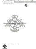 Angel with heart Machine Embroidery Design - 3 sizes