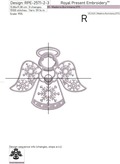 Angel with heart Machine Embroidery Design - 3 sizes