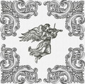 Angel with violin Machine Embroidery Design