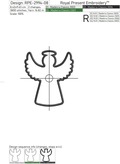 Angels Applique Embroidery Designs Set