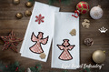 Angels applique Two Machine embroidery designs