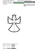 Angels applique Two Machine embroidery designs