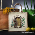 Antique Door Machine Embroidery Design - 8 sizes