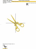 Antique scissors machine embroidery designs