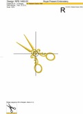 Antique scissors machine embroidery designs