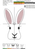 Applique Bunny Head - 2 sizes