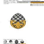 Baroque Checkered Egg - 2 sizes