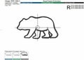 Appliqué Machine Embroidery Designs Bear-cub with Mother Bear​ - 4 sizes