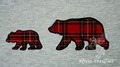 Appliqué Machine Embroidery Designs Bear-cub with Mother Bear​ - 4 sizes