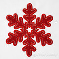 Applique Snowflake machine embroidery design - 4 sizes