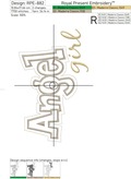 Angel Girl Applique - 5 sizes