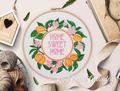 Apricot Frame Machine Embroidery Design - 3 sizes
