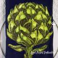 Artichoke Machine Embroidery Design - 4 sizes
