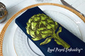 Artichoke Machine Embroidery Design - 4 sizes