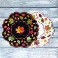 Autumn leaves ITH table placemat machine embroidery design - 5 sizes
