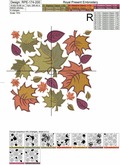 Seamless Autumn leaves - 2 sizes