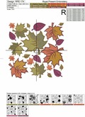 Seamless Autumn leaves - 2 sizes