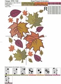 Autumn leaves border - 2 sizes