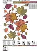 Autumn leaves border - 2 sizes