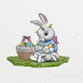 Baby Bunny on the lawn Easter - 4 sizes