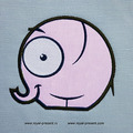 Baby Elephant Appliqué Machine Embroidery Design - 3 sizes
