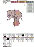 Baby Elephant on the ball Machine Embroidery Design - 2 sizes