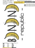 Banana Republic Machine Embroidery Design - 3 sizes