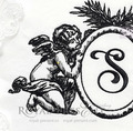 Baroque Angels Frame Machine embroidery design - 7 sizes