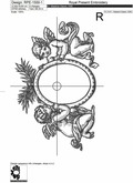 Baroque Angels Frame Machine embroidery design - 7 sizes
