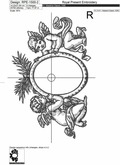 Baroque Angels Frame Machine embroidery design - 7 sizes