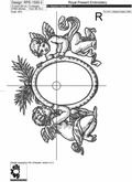 Baroque Angels Frame Machine embroidery design - 7 sizes