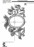 Baroque Angels Frame Machine embroidery design - 7 sizes