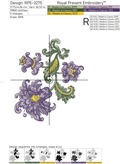 Baroque Floral Ornament - 7 sizes