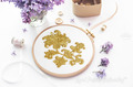 Baroque Flower Machine Embroidery Design