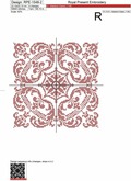 Baroque Style Cross-Stitch Digital Pattern - 4 sizes