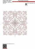 Baroque Style Cross-Stitch Digital Pattern - 4 sizes
