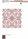 Baroque Style Cross-Stitch Digital Pattern - 4 sizes
