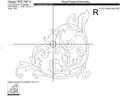 Line Baroque corner Free - 3 sizes