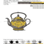 Baroque teapot set - 4 sizes