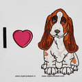 I love Basset Hound - 3 sizes