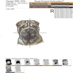Portrait of Shar Pei small - 5 sizes