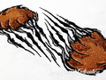 Bear Paws Machine Embroidery Design - 3 sizes