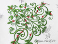 Beautiful Christmas Tree machine embroidery design - 6 sizes