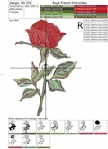 Rose in Classic Style - 4 sizes